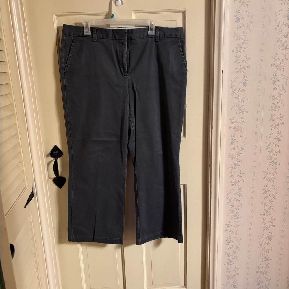 Classic Gray Women's Wide Leg Chinos